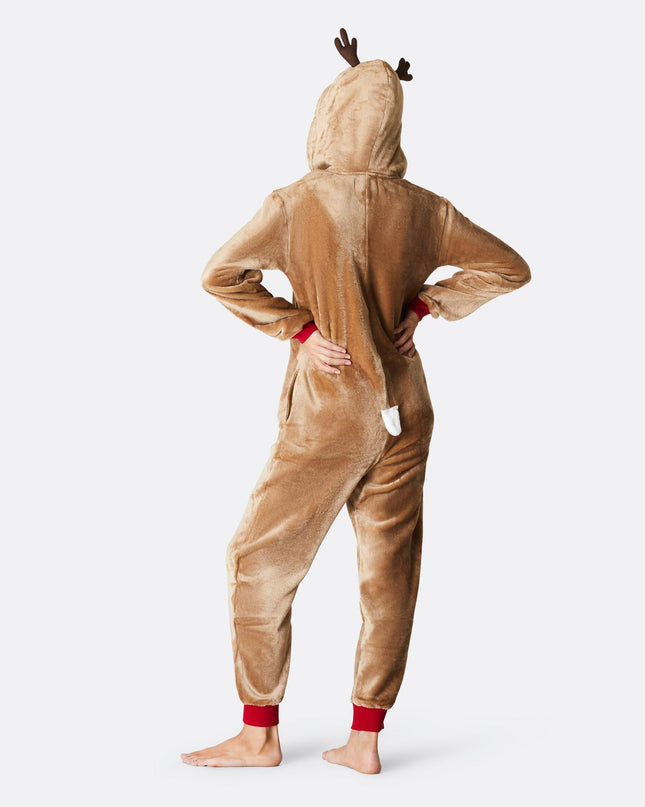 Women's Reindeer Christmas Onesie
