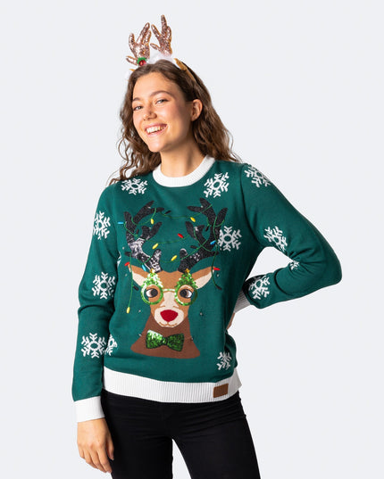 Women's Rudolf Christmas Sweater