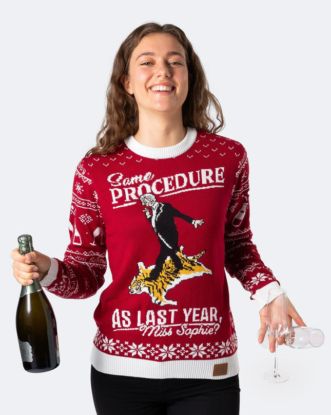 Women's The 90th Birthday Red Christmas Sweater for Joy