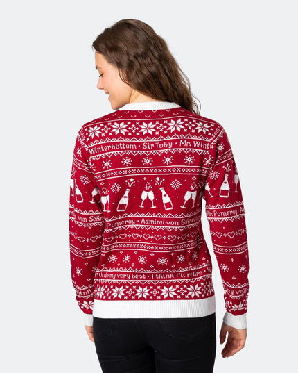 Women's The 90th Birthday Red Christmas Sweater for Joy