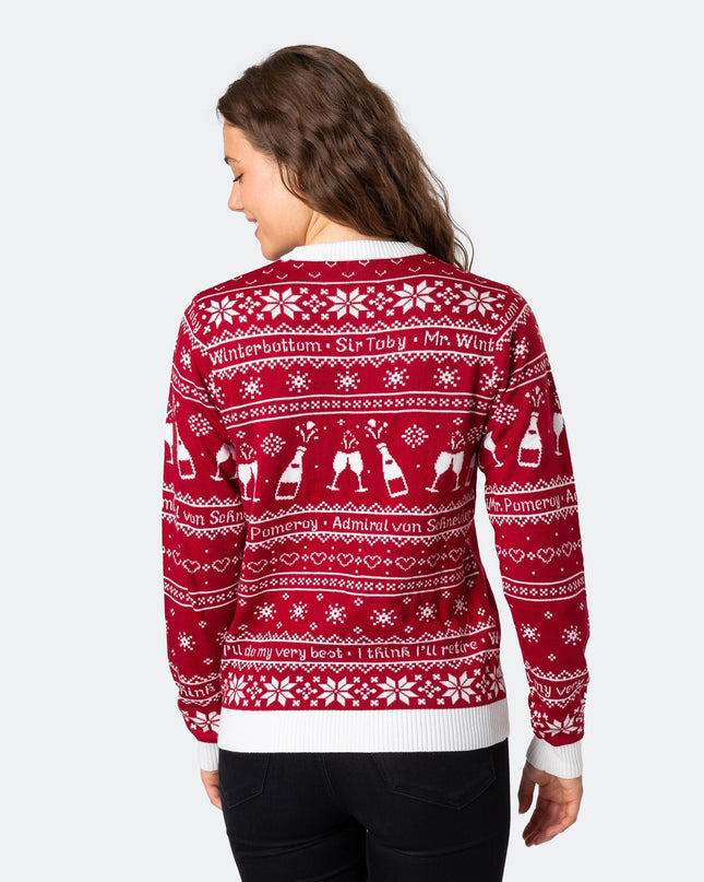 Women's The 90th Birthday Red Christmas Sweater for Joy