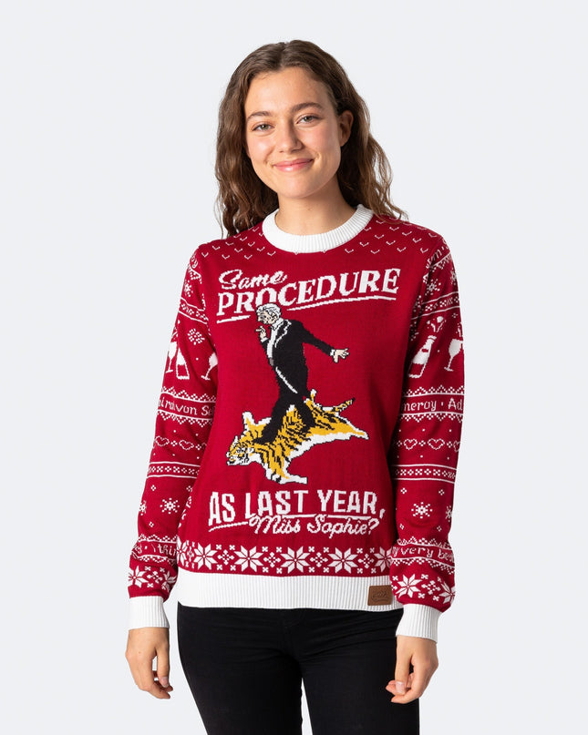 Women's The 90th Birthday Red Christmas Sweater for Joy