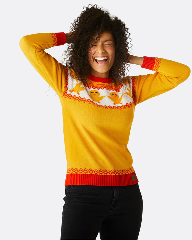 Women's Yellow Easter Sweater