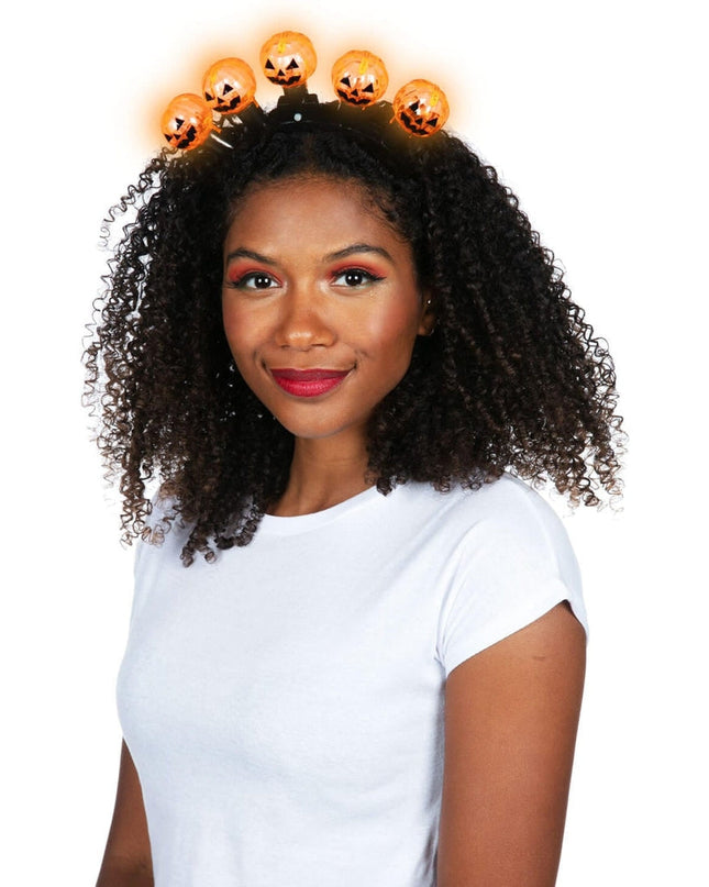 Light Up Pumpkin Headband