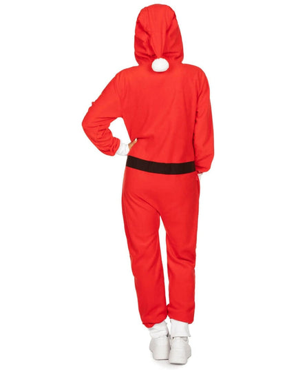 Women's Santa Jumpsuit With Fur