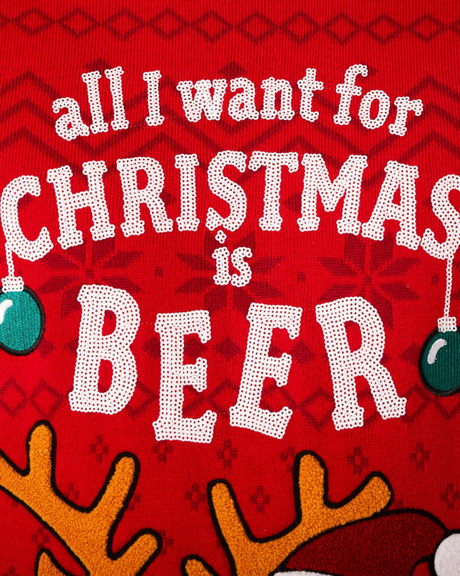 Men's Beer Christmas Sweater