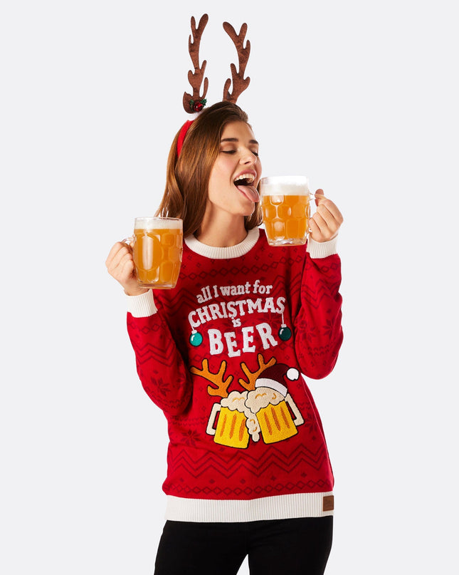 Women's Beer Christmas Sweater