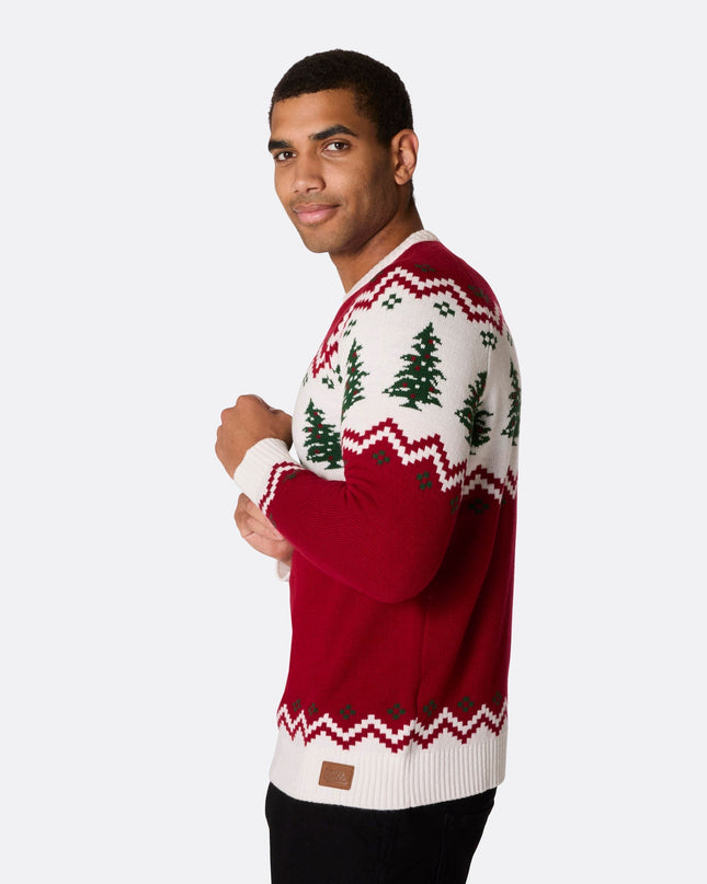 Men's Retro Christmas Tree Sweater