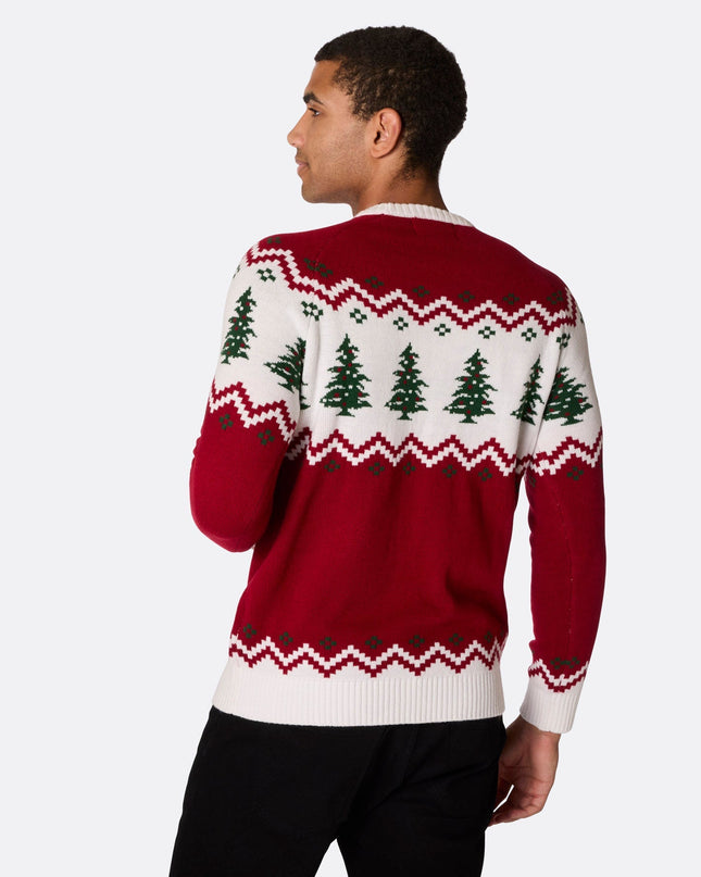 Men's Retro Christmas Tree Christmas Sweater