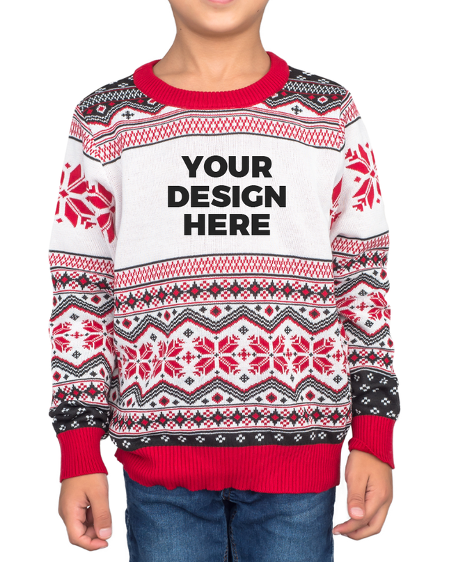 Custom Youth Ugly Christmas Sweater