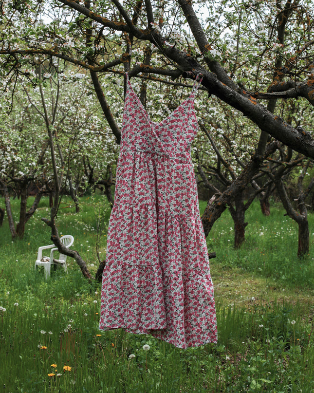 Pink Floral Summer Dress