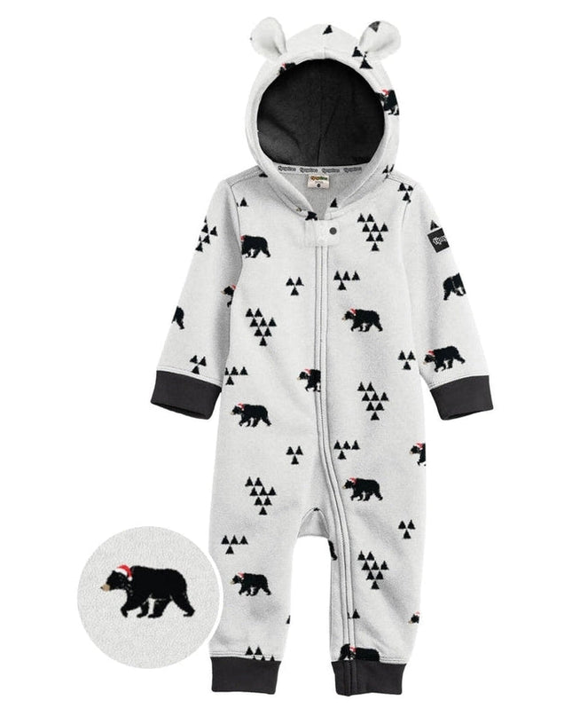 Toddler Girl's Beary Christmas Jumpsuit