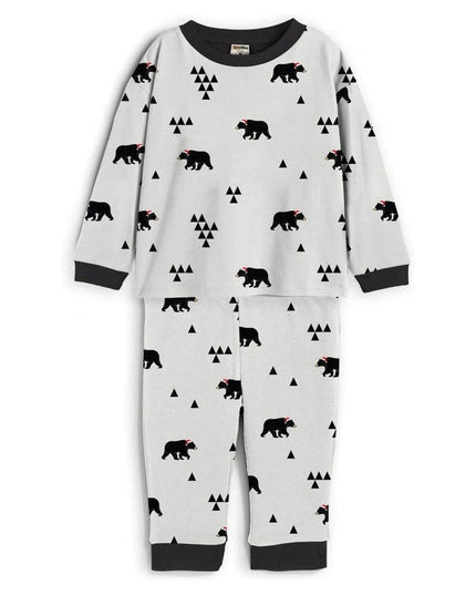 Toddler Boy's Beary Christmas Crew Neck Pajama Set