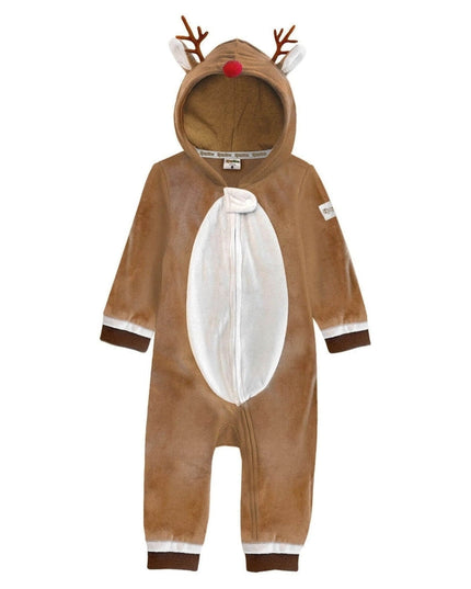 Toddler Girl's Rudolph Jumpsuit