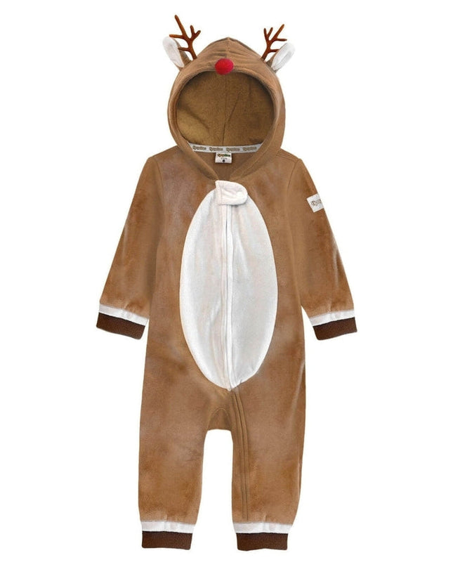 Toddler Girl's Rudolph Jumpsuit