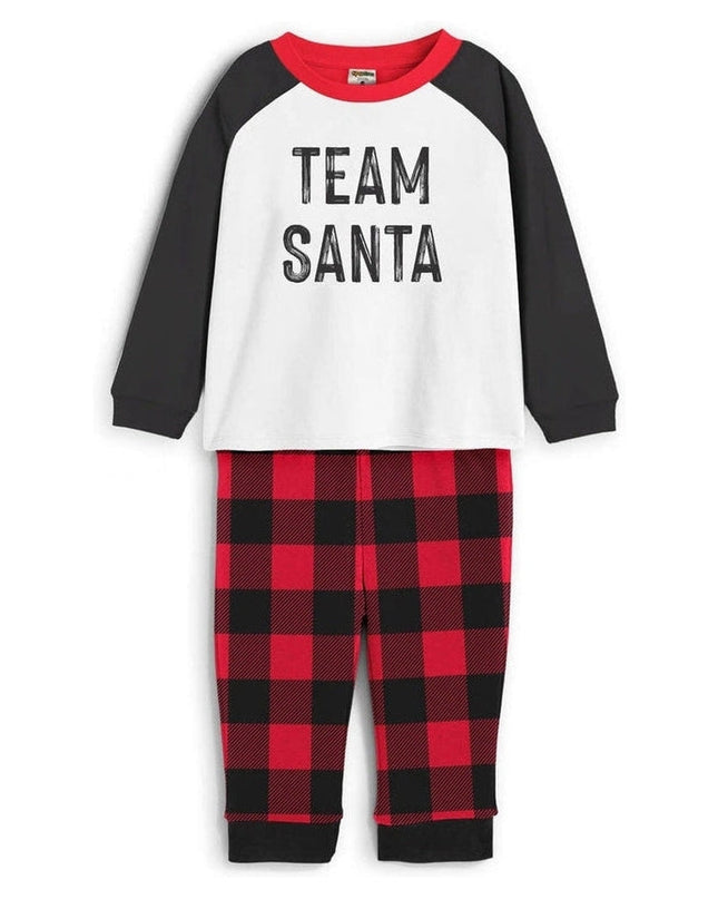 Baby Boy's Team Santa Crew Neck Pajama Set