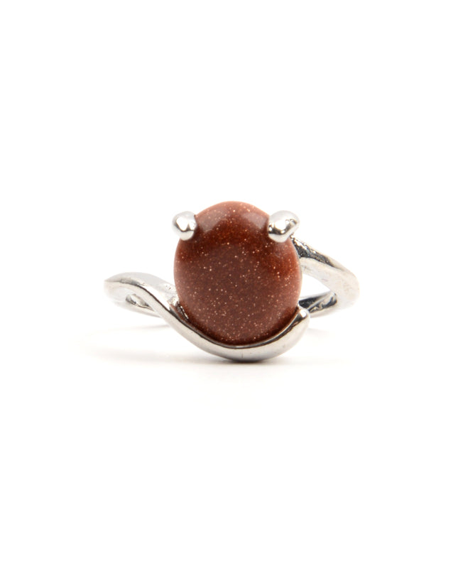 Brown Oval Ring