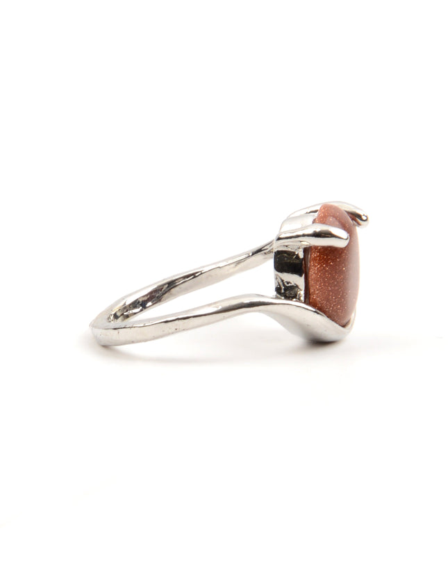 Brown Oval Ring