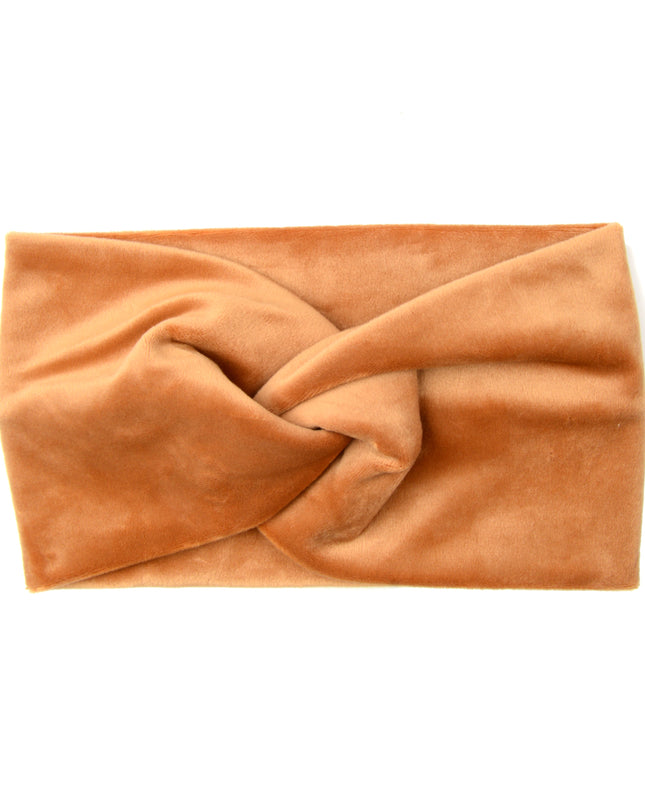 Camel Velvet Headband