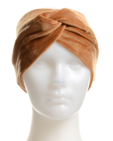 Camel Velvet Headband