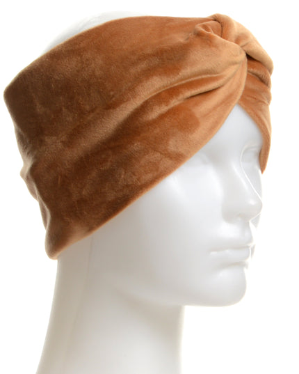 Camel Velvet Headband