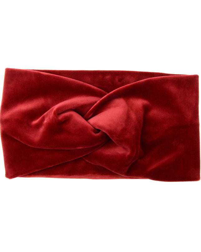 Burgundy Velvet Headband | Christmas Accessories