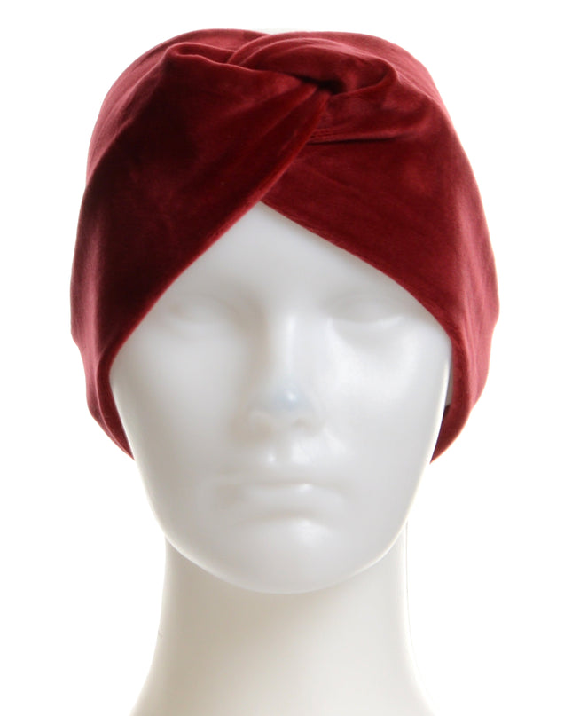 Burgundy Velvet Headband