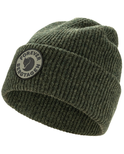 Fjallraven Bergtagen Wool Beanie in Deep Forest Green