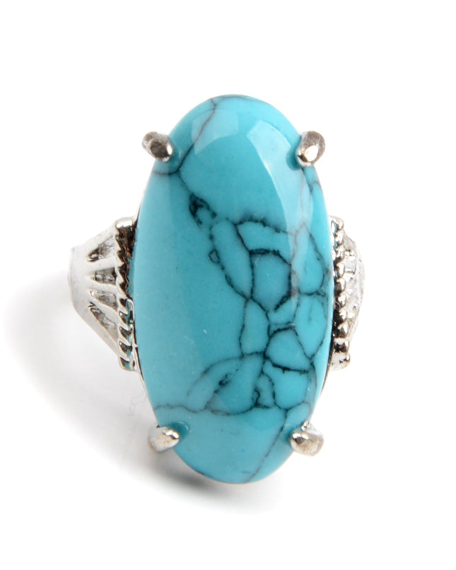 Blue Boho Ring with Elegant Design