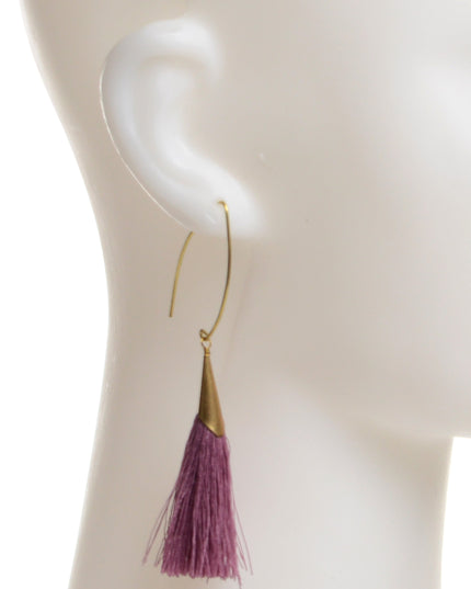Purple Tassel Earrings for Christmas