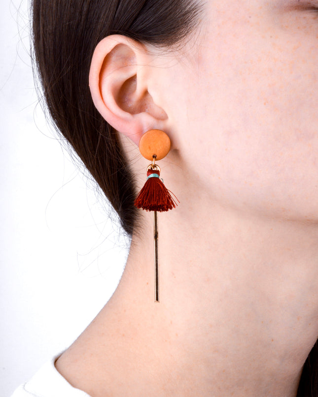 Tassel Wooden Earrings - Unique Jewelry for Any Occasion