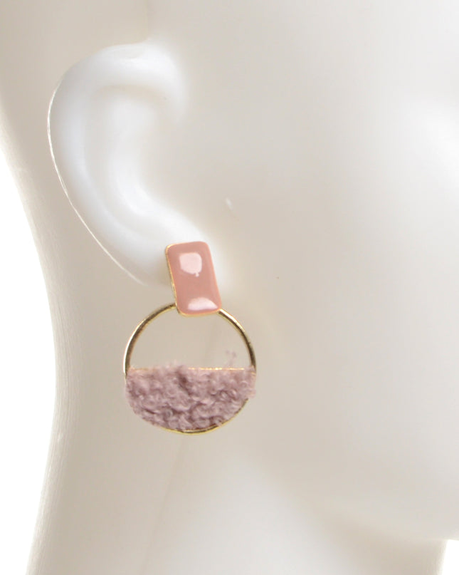 Powder Puffed Earrings - Cute Holiday Accessory