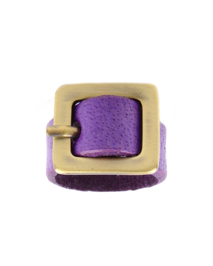 Purple Leather Ring