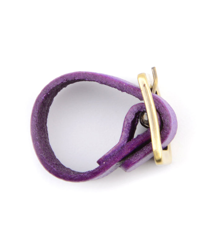 Purple Leather Ring