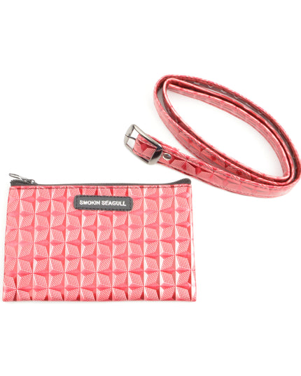 Trendy Pink Geo Belt Bag for All