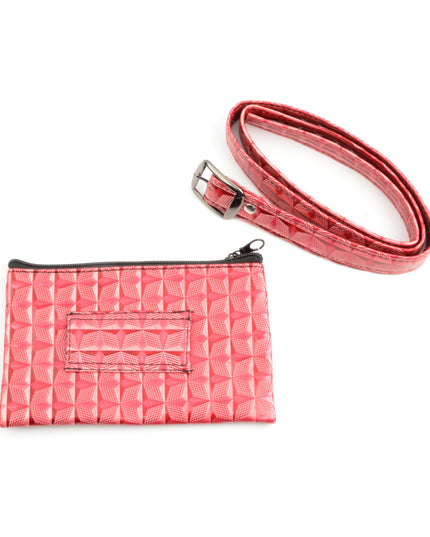 Trendy Pink Geo Belt Bag for All