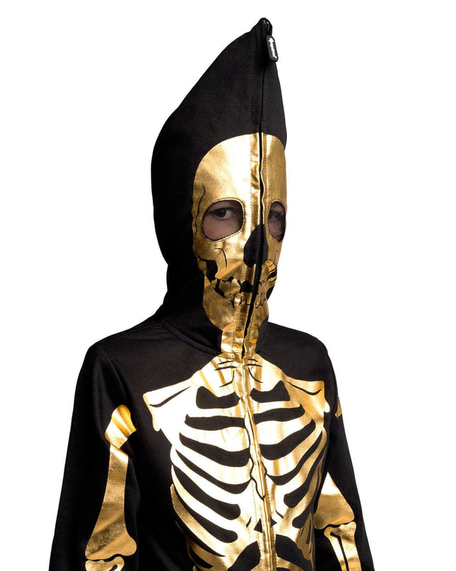 Boy's Gold Skeleton Costume