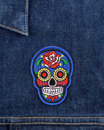 Calavera V Patch - Unique Halloween Accessory