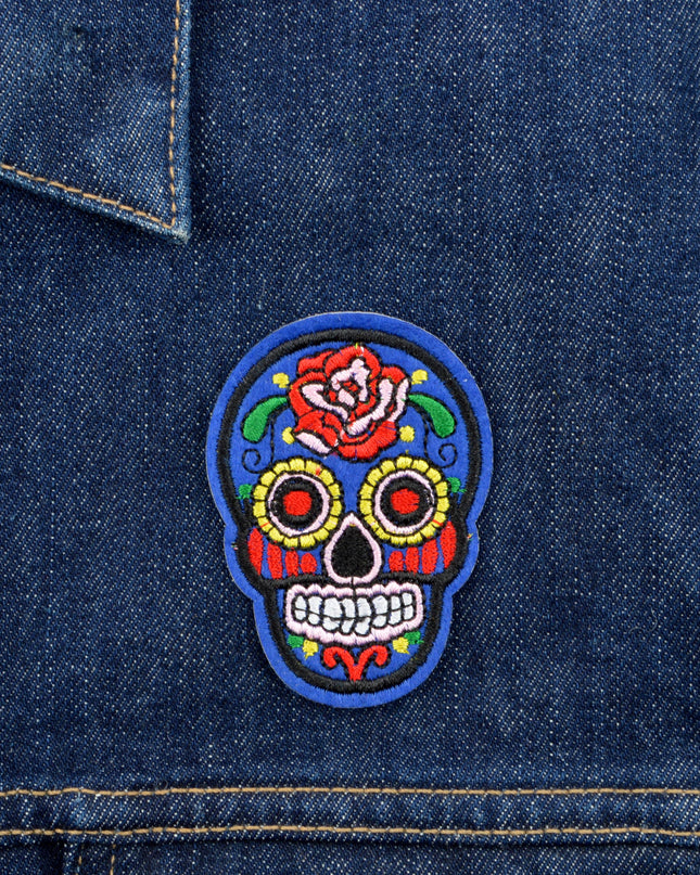 Calavera V Patch - Unique Halloween Accessory