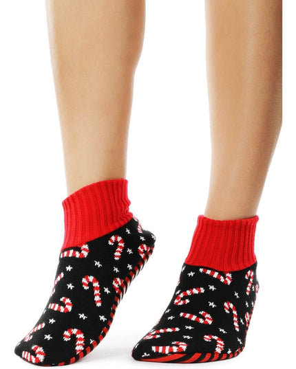 Candy Cane Lane Slipper Socks