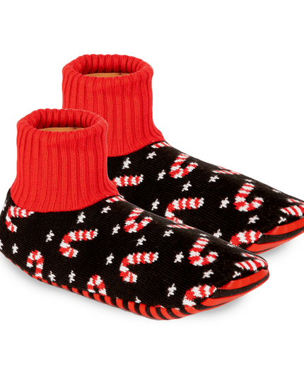 Candy Cane Lane Slipper Socks