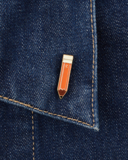 Pencil Design Brooch - Creative and Fun