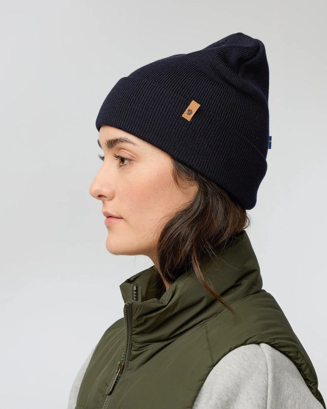 Fjallraven Classic Knit Hat in Dark Olive Green
