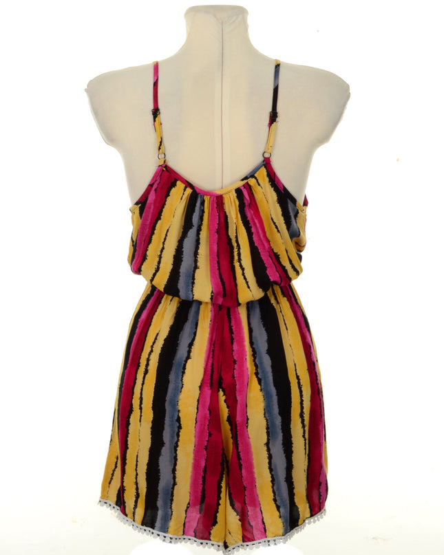 Pink Striped Romper