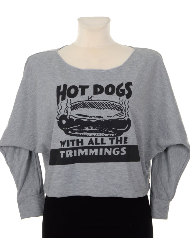 Hot Dog Batwing Sweater