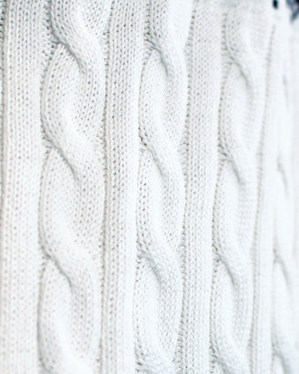 Chic White Christmas Sweater for Couples