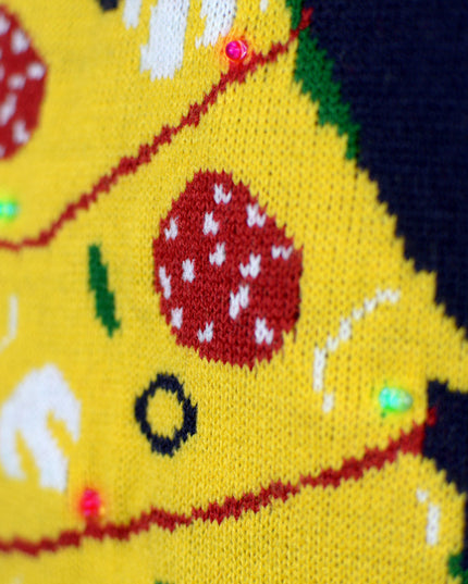 LED "Christmas Food" Couples Christmas Sweater