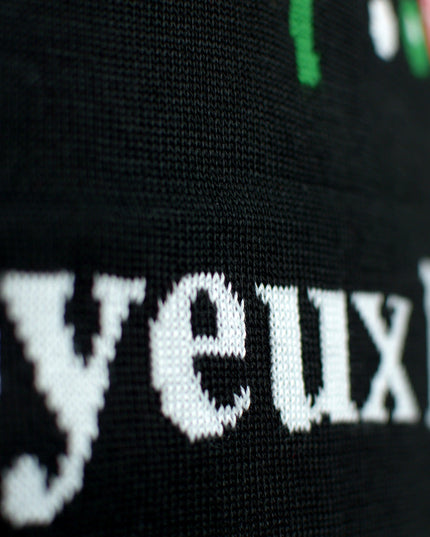 Merry Christmas Sweater for Women in Black