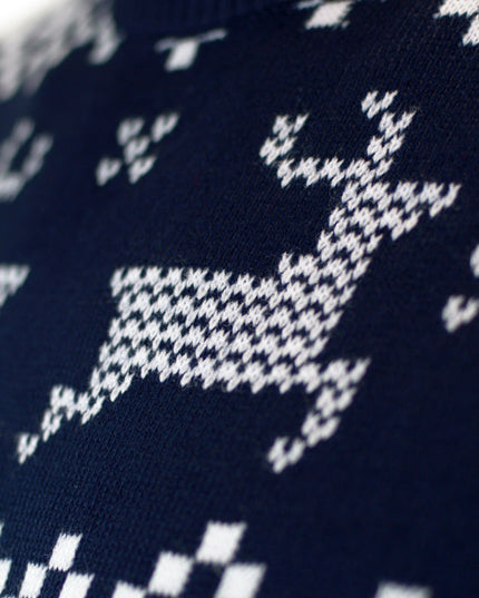 Men's Blue North Pole Christmas Sweater