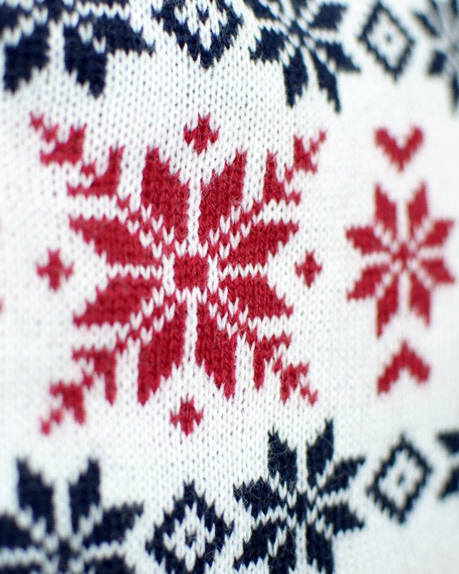 Christmas Sweater for Men with Smiling Santa and Reindeer